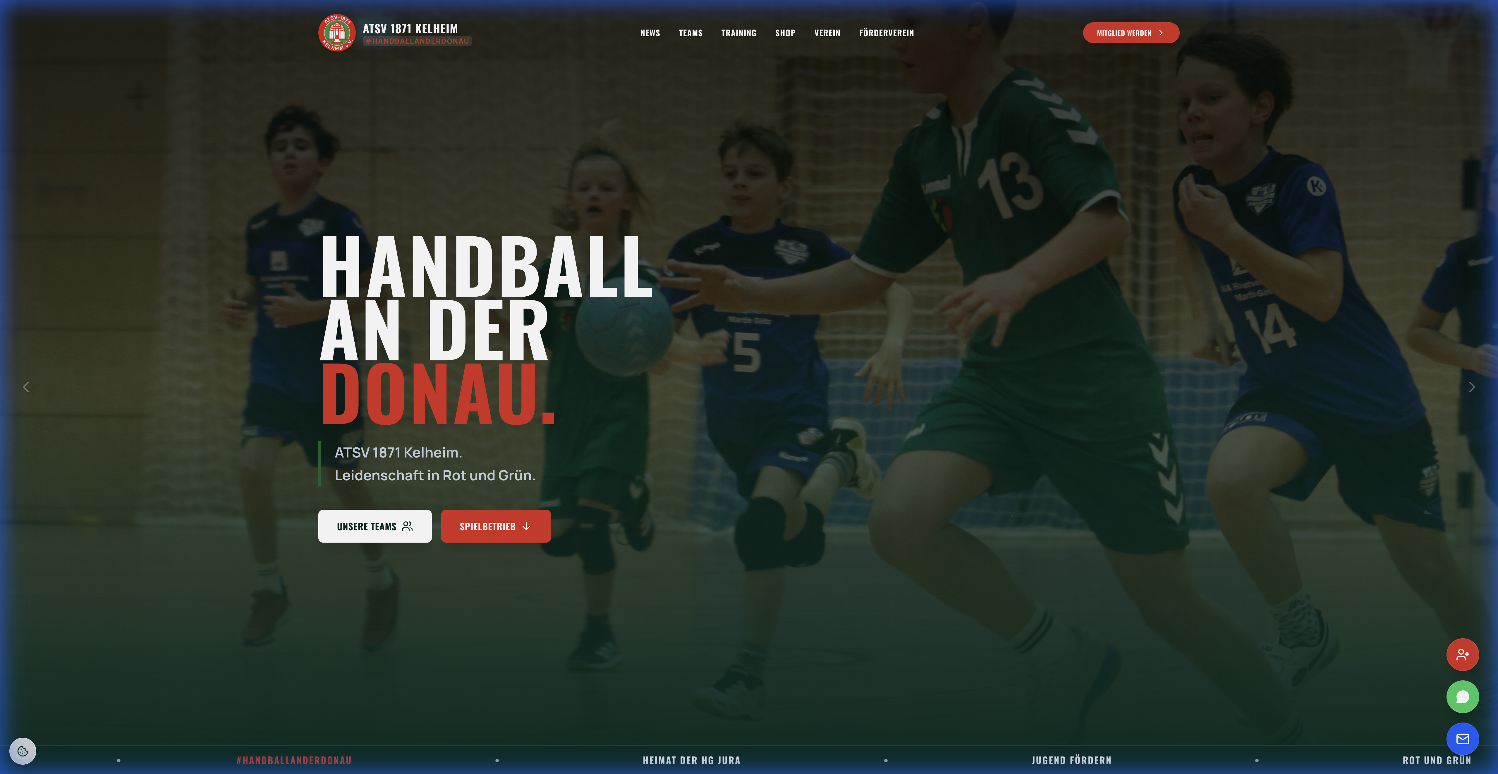 ATSV Kelheim Handball Webseite